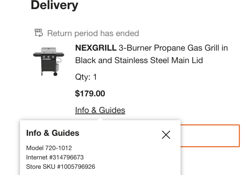 File:Screenshot Home Depot Nexgrill Order Status.png