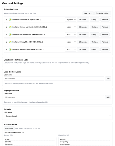 File:Screenshot - Overmod Extension Settings page.png